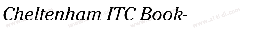 Cheltenham ITC Book字体转换